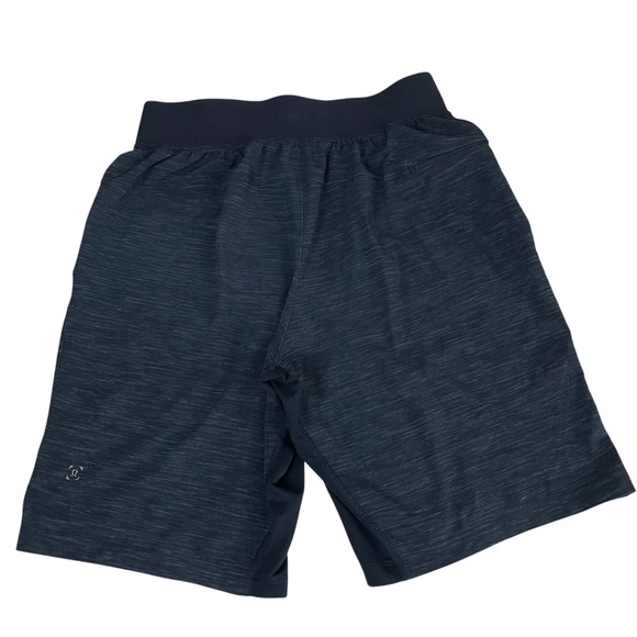 lululemon Men’s T.H.E. Short Linerless 9” Heather Iron Blue True Navy - Picture 15 of 16